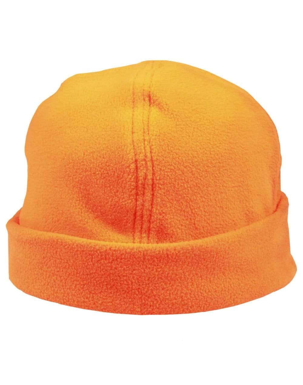 Winning Spirit Active Wear Fluoro Orange / One size fits most Polar Fleece Beanie Ch27